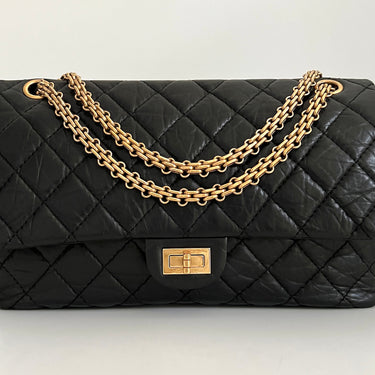 Chanel 2.55 black leather